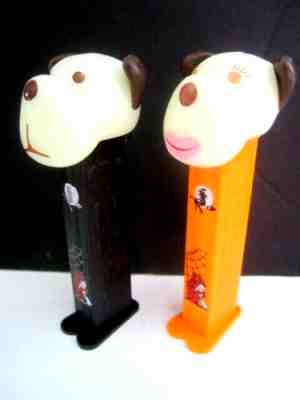 SALE: BARKY BROWN 2013 HALLOWEEN Pez glow heads & stem Witch FAST $4.50 US Ship