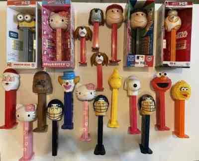 JUMBO PEZ DISPENSERS LOT - PREOWNED