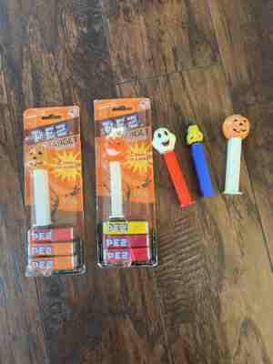 vtg lot Halloween pez dispensers witch ghost glow in dark Pumpkin