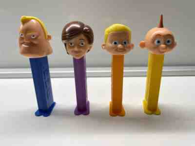 PEZ Incredibles Unmasked, RARE Set, Made in Slovenia Hungary