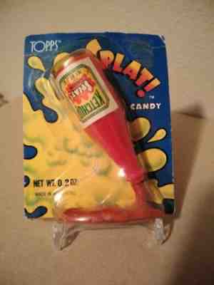 Vintage 1987 Topps WORMY APPLE Bubble Gum 2.25” Candy Container GRANNY SMITH