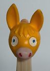 Rare Vintage PEZ No Feet Yellow Head DONKEY MMM Whistle Dispenser 3.9 Yugoslavia