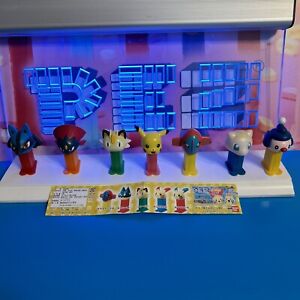 PEZ mini POKÉMON BANDAI Nintendo Tokyo Japan 2004 Lot of 7 Candy Dispensers