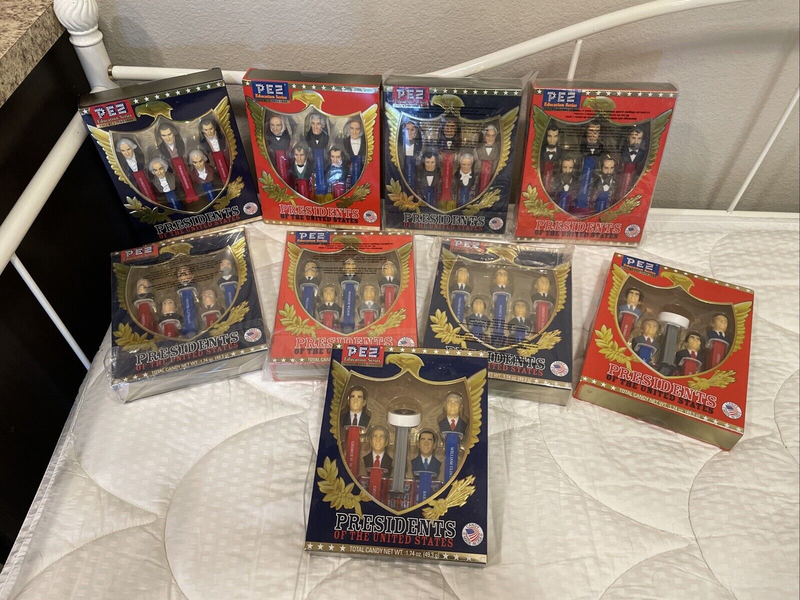 Pez Presidents Volumes 1-9 Education Series Complete Set United States Mint