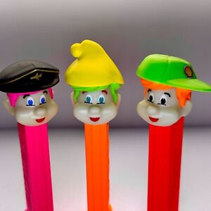 Pez Pilot Alpine Boy Shell Boy Neon Glow In The Dark Set Of 3