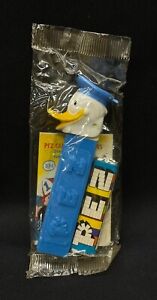 Vintage PEZ Disney Donald Duck NO FEET In Original Cello Packaging RARE INSERT!
