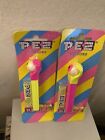 Retired Misfit Psychedelic Eye Pez Set 4.9 Neon Stems Non U.S. Release 1997 MOC