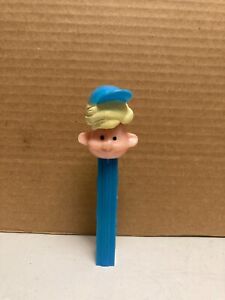 Vintage Boy W/Blonde Hair,Blue Cap,on a blue 3.4 No Foot Stem 1965