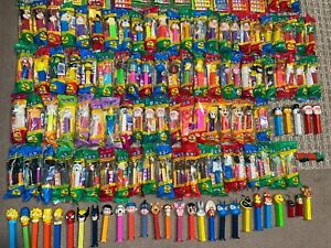 PEZ Dispensers Huge Lot - 154 Total - Vintage Unopened Star Wars, Disney, Marvel