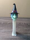 Pez Glow in the Dark Witch Dispenser Purple Hair Bats Halloween Feet Collectable