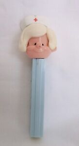 Vintage PEZ Dispenser Nurse With Blonde Hair, No Feet, 3.4 Blue Stem Austria