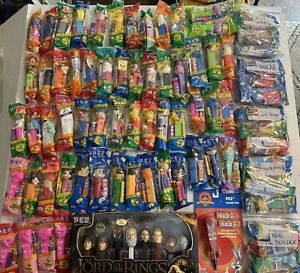 HUGE Lot Vintage Pez Candy Dispensers  Disney Superheroes Simpsons 134 ++