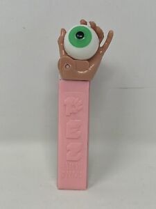 Vintage 1960 Psychedelic Eye LUV PEZ Dispenser - No Feet 2620061 Austria Pink