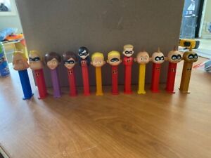 2000s PEZ dispensers Disney The Incredibles Masked & Unmasked - INCREDIBLY RARE!