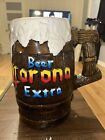 Vintage Corona Extra Giant Beer Mug Stein Ceramic Coin Piggy Bank Tijuana Mexico