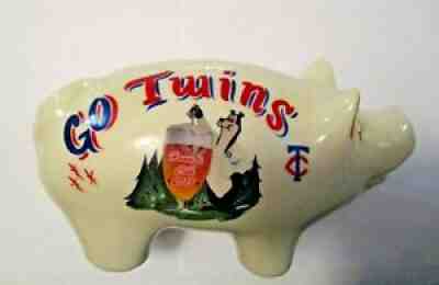 RARE NOS 2013 HAMM'S BEER CLUB ADVERTISING GO TWINS SPORTS BASEBALL PIGGY BANK
