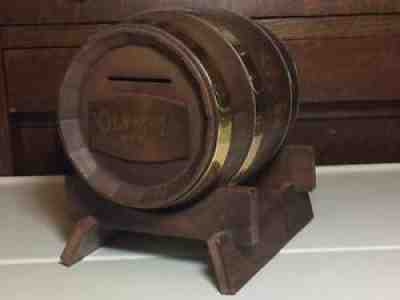 Vintage Olympia Beer Barrel bank made in USA