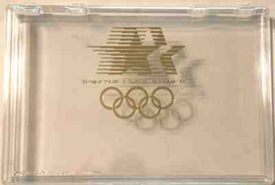 One Case of 1984 LA Olympic Clear cases 84 clear cases in box #3