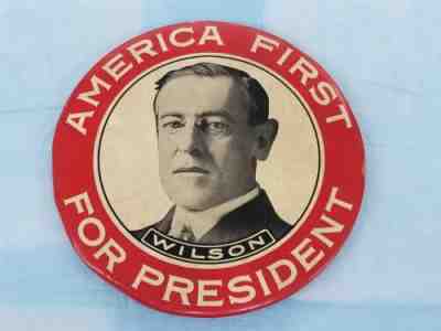 Vintage Super Rare Woodrow Wilson 1912-1913 Large 6