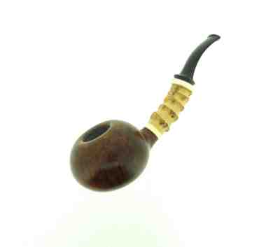 HIRO TOKUTOMI 2 SNAIL BAMBOO PIPE UNSMOKED 