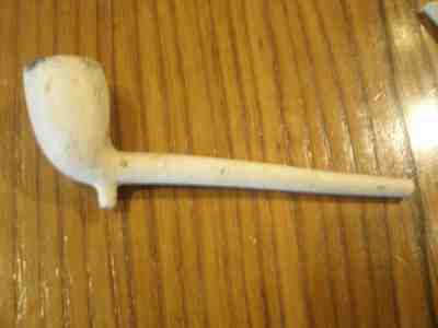 Vintage W-White Clay Tobacco Smoking Pipe Glasco Scotland With T D Mark Scottish