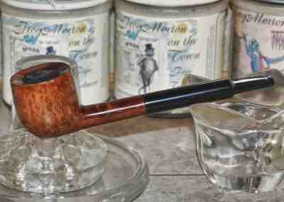 DENICOTEA Durabel Krocke Bruyere Extra 9mm Filter Tobacco Pipe 