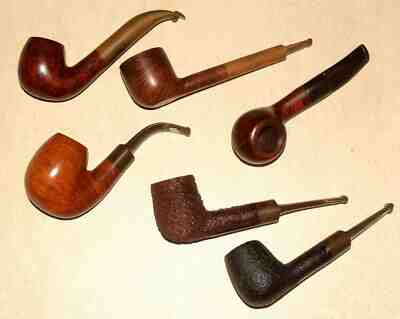 6 ESTATE BRIAR PIPE *NOT RESTORED NOT CLEANED* DENICOTEA, LORENZO, DR BOSTON