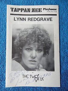 The Two Of Us - Tappan Zee Playhouse Theatre Playbill w/Autograph 1975