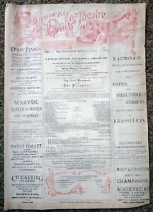 Washington Irving Bishop mentalist The Foresters Arthur Sullivan Benefit RARE