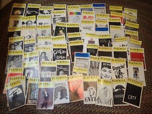 Theatre Playbill Lot of 75 VINTAGE Playbills cco Genuises Cats Legally Blonde