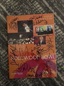 SIGNED Rent Playbill- Hollywood Bowl- Aaron Tveit, Nicole Scherzinger & More