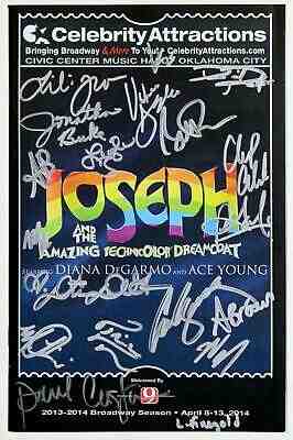 Ace Young & Diana DeGarmo Cast Signed JOSEPH & THE AMAZING TECHNICOLOR Playbill