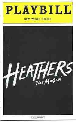 HEATHERS Musical Playbill Barrett Weed (MEAN GIRLS) Ryan McCartan (Liv & Maddie)