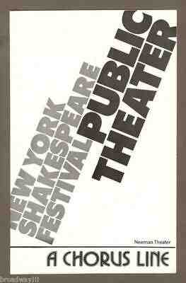 Michael Bennett (Signed) "A CHORUS LINE" Donna McKechnie 1975 Off-Broadway