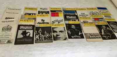 Collection of 23 Broadway NYC PLAYBILLS mostly 1960's & 70's, a few 1980’s