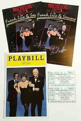 Playbill & Tickets 1988 Miami - Frank Sinatra Sammy Davis Jr Liza Minnelli RARE