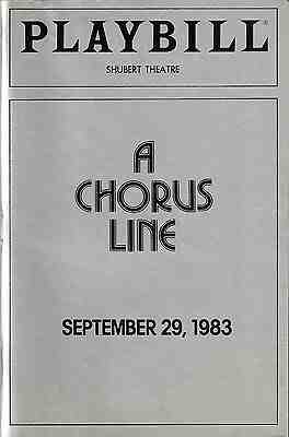 Donna McKechnie "A CHORUS LINE" James Kirkwood 1983 Record Breaking Playbill
