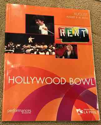 Rent Hollywood Bowl Playbill- Vanessa Hudgens Aaron Tveit Skylar Astin & Harris