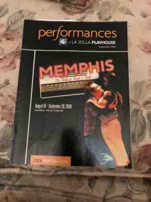 MEMPHIS LA JOLLA PLAYHOUSE PLAYBILL