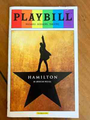 HAMILTON Playbill Broadway Original Cast Pride June 2016 LIN MANUEL MIRANDA