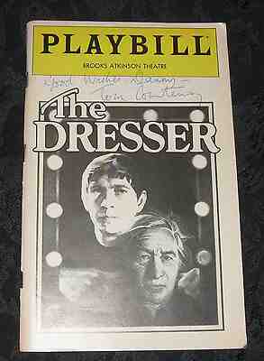 Signed Playbill THE DRESSER Tom Courtenay, Brooks Atkinson Theatre, Dec 1981