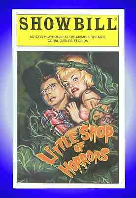 Playbill + Little Shop of Horrors + Pre-Broadway + Hunter Foster, Alice Ripley 