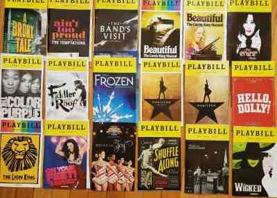 NYC BROADWAY PLAYBILL LOT of 18 THEATRE PROGRAMS 17 WITH TICKETS 2015 to PRESENT