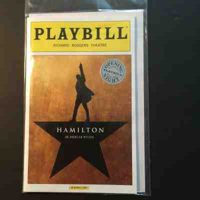 HAMILTON BROADWAY OPENING NIGHT Playbill MIRANDA Pulitzer Prize 11 Tony Awards