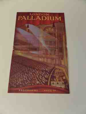 Judy Garland  Signed 1951 London Palladium Program