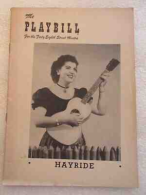 Lester Flatt "HAYRIDE" Earl Scruggs / Foggy Mountain Boys 1954 PLAYBILL rare