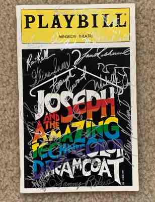 Joseph and the Amazing Technicolor Dreamcoat Signed Playbill!!! Extremely rare!