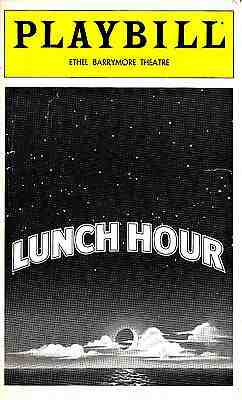 Gilda Radner (Signed) "LUNCH HOUR" Sam Waterston / Susan Kellerman 1981 Playbill