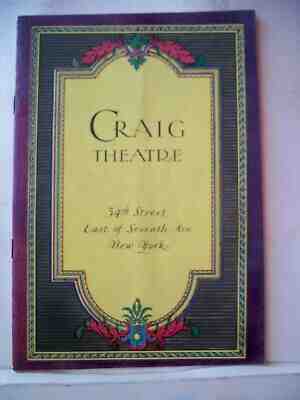 JONICA Playbill NELL ROY / JERRY NORRIS / BERT MATTHEWS / JUNE O'DEA NYC 1930