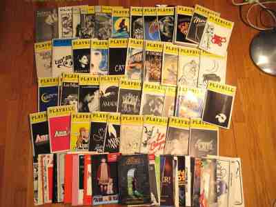 HUGE Lot Broadway 40+ Playbill 15+ Souvenir Programs 15+ Vocal Selections AS IS